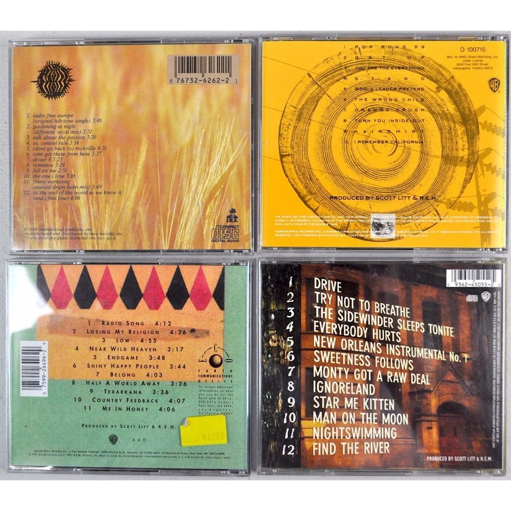R.E.M. 10 CD Lot Green Monster Eponymous Hi-Fi Automatic Time Pageant 1986-2008 - Picture 10 of 12